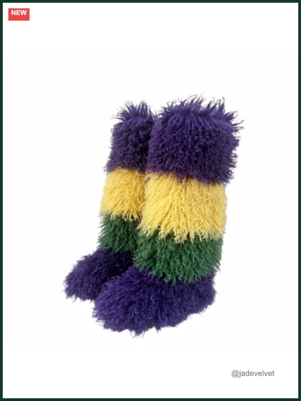 Faux Fur Knee-High Winter Boots Mongolian Fluffy Tall Furry Boots